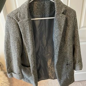 Size small gray blazer with shoulder pads
